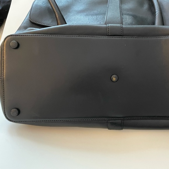 Authentic Chanel Vintage Black CC Turn-lock Leather Satchel - Picture 5 of 13